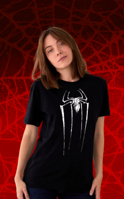 Cam Preta Aranha Branca Modelo Fem