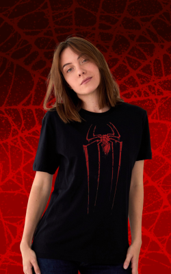 Cam Preta Aranha Vermelho Modelo Fem