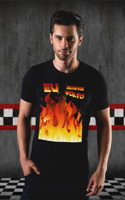 Cam Preta FNAF Eu Sempre Volto Modelo Masc