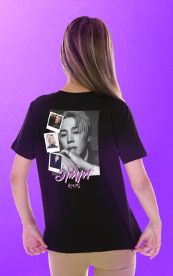 Cam Preta Jimin Modelo Fem Costas