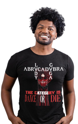 Cam Preta Lady Gaga Abracadabra Modelo Masc